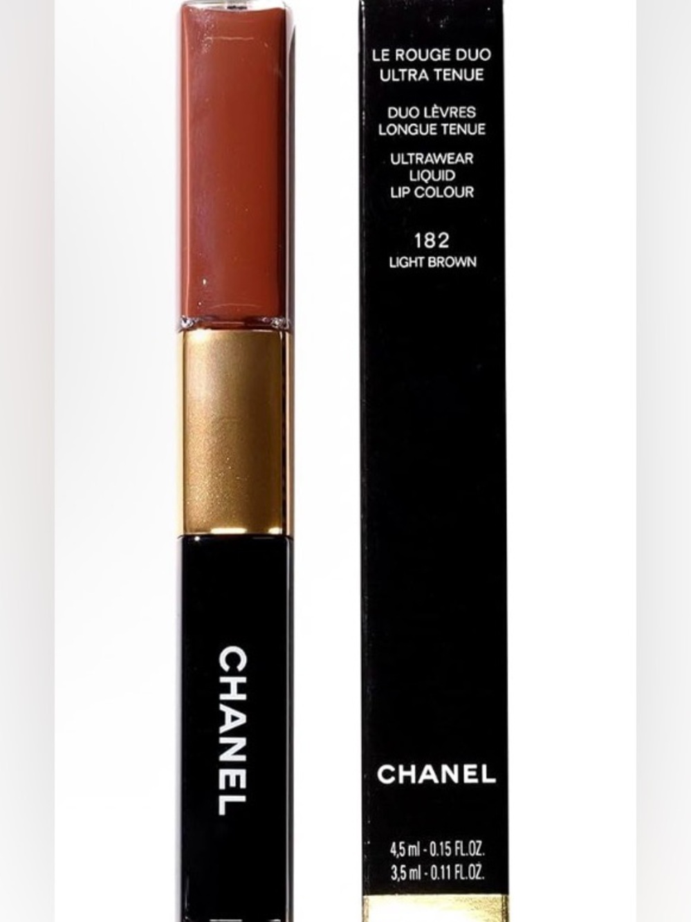 CHANEL Le Rouge Duo Ultra Tenue Ultrawear Liquid Lip Colour 182 Light Brown